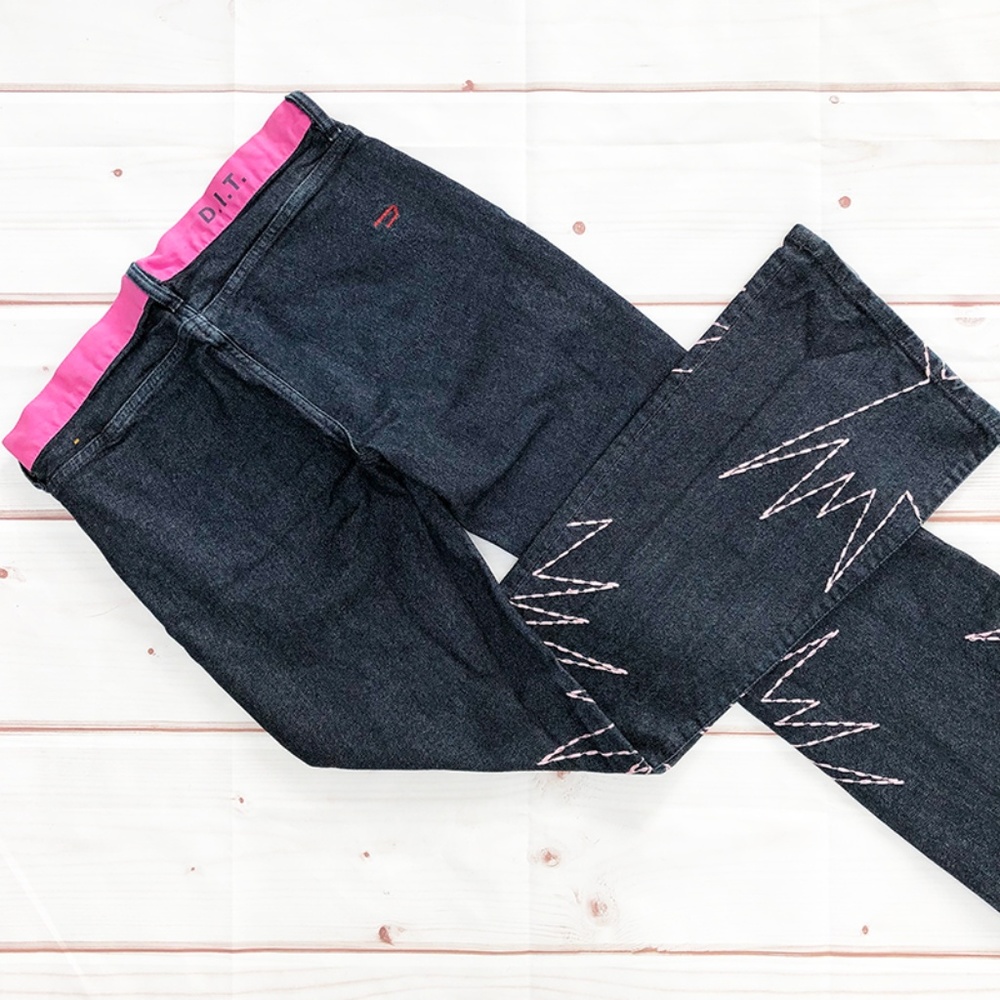 Diesel | Indigo Tech Embroidered Flare Jeans